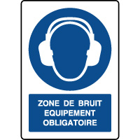 Panneau vertical zone de bruit quipement obligatoire