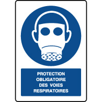 Panneau vertical protection des voies respiratoires