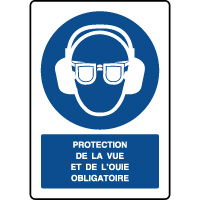 Panneau vertical protection vue et oue obligatoire