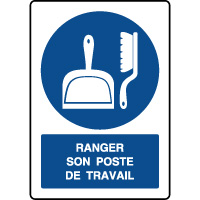 Panneau vertical ranger son poste de travail