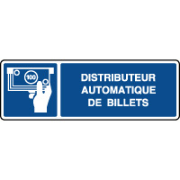 Panneau d'information horizontal distributeur automatique