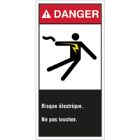 Etiquette de danger AINSI Z535 risque lectrique