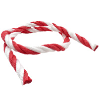 Cordage de balisage blanc et rouge